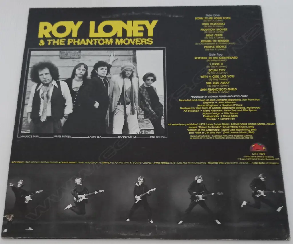 Roy Loney & The Phantom Movers, Out After Dark Image 1++